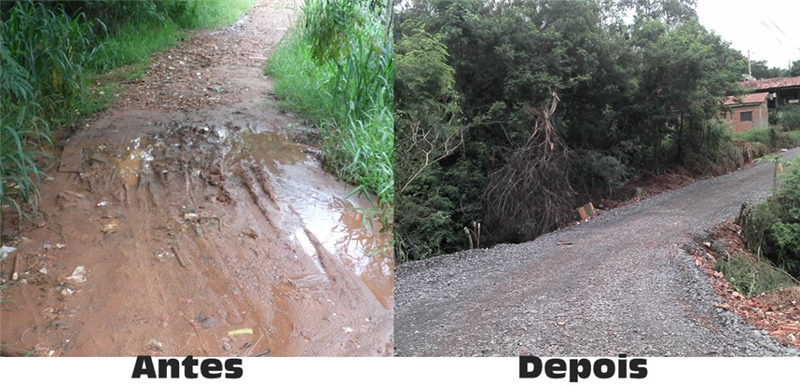 Após pedido de vereador, Prefeitura efetuou cascalhamento da Estrada da Servidão