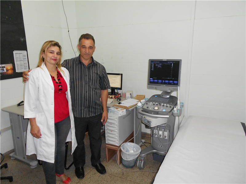 Ademir em visita ao Centro Médico de Especialidades.