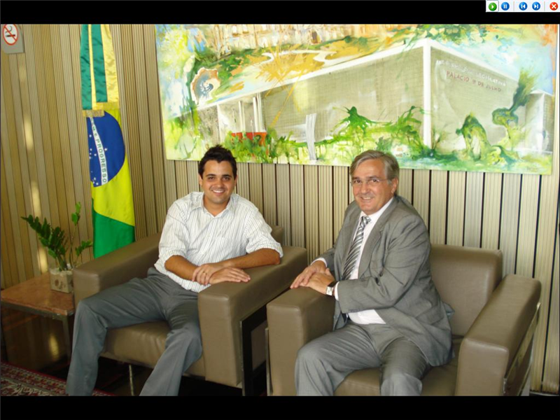 Parlamentar foi recebido pelo deputado Mentor