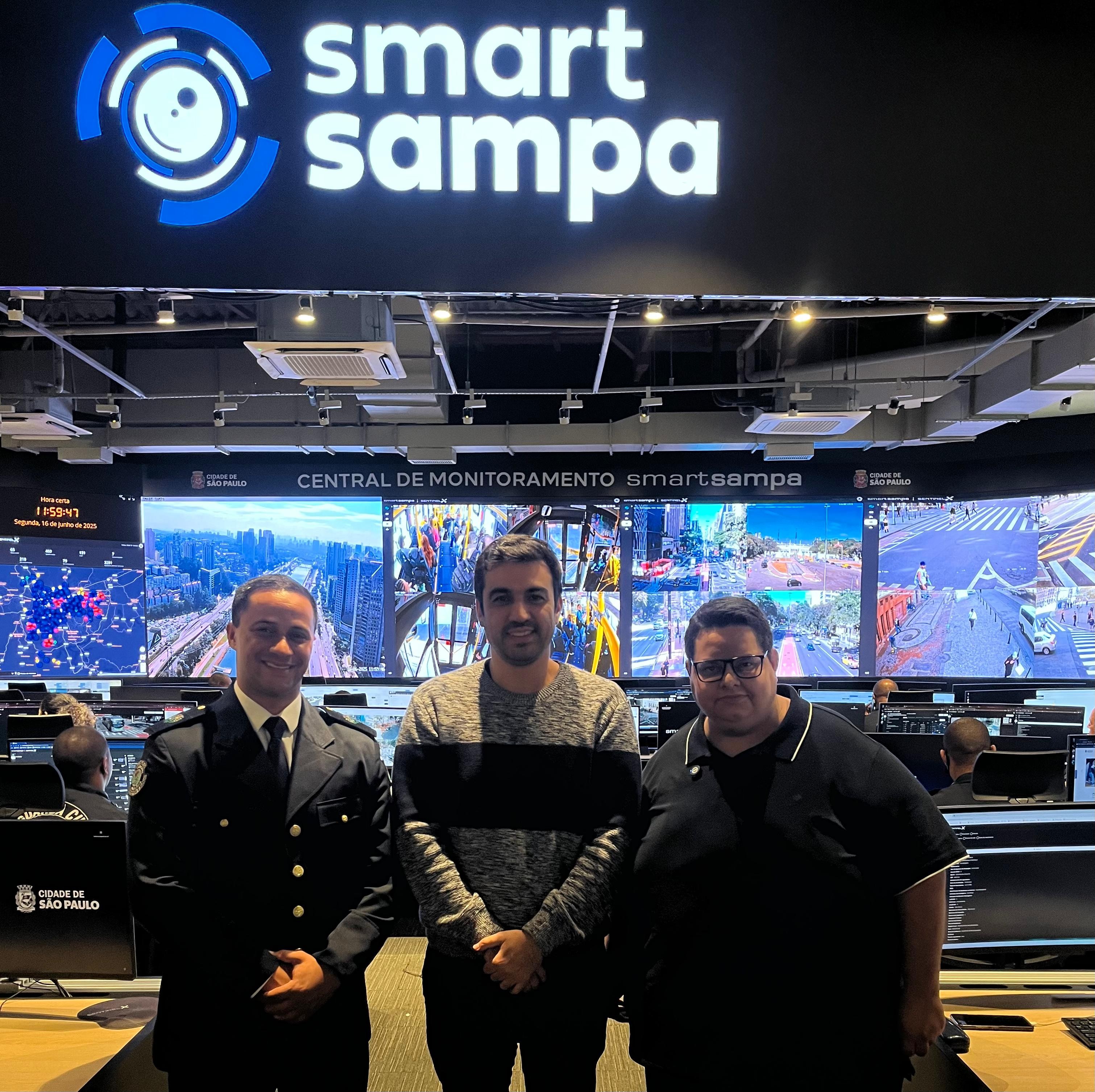 Vereador conhece, em São Paulo, o Smart Sampa, maior sistema de videomonitoramento da América Latina