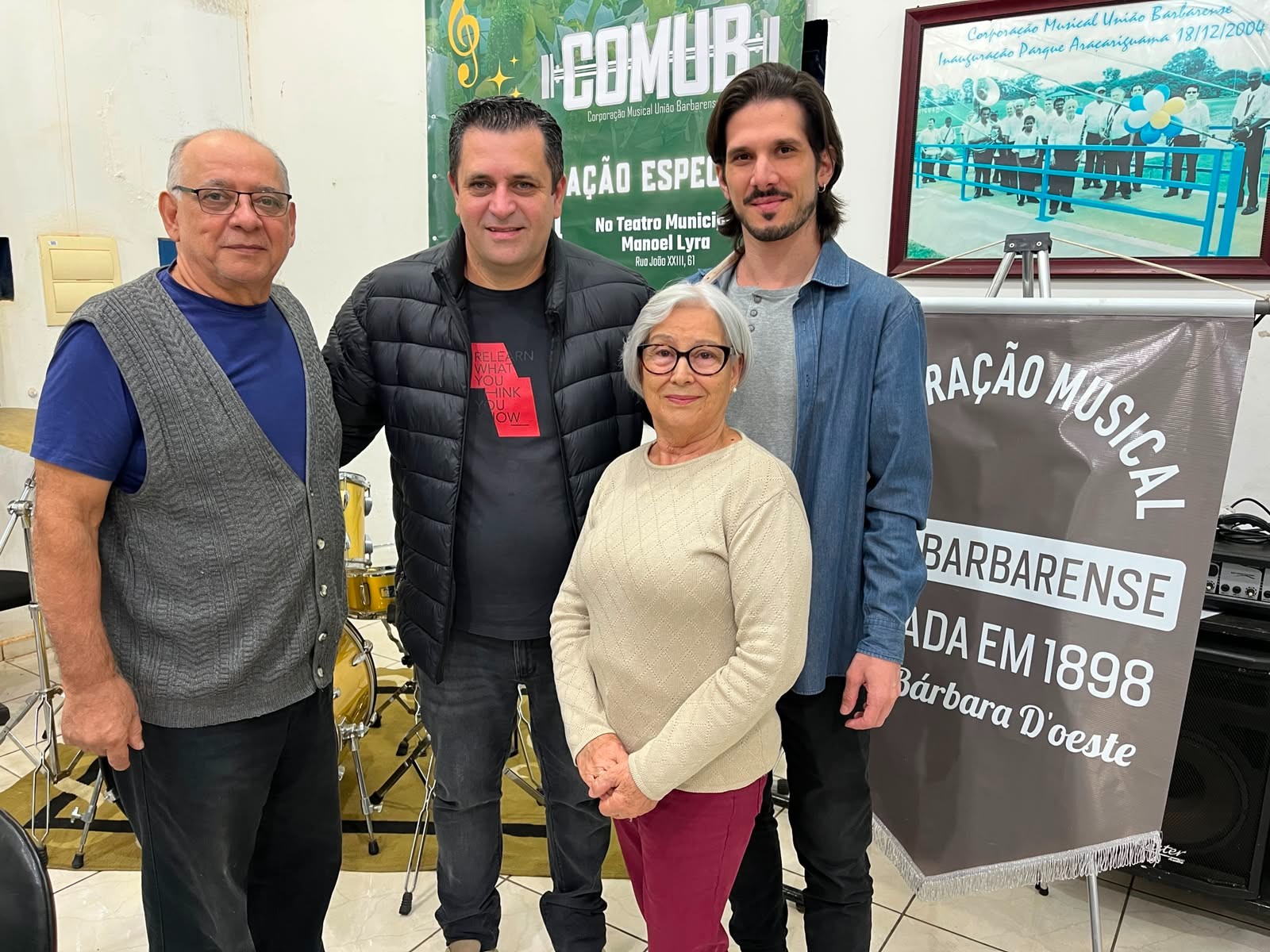 Vereador visita a sede da Corporação Musical União Barbarense