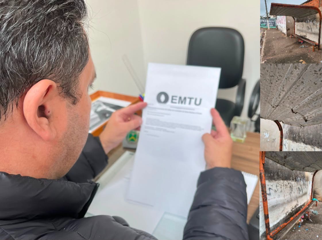 Vereador solicita melhorias em abrigos de ônibus de Santa Bárbara d’Oeste