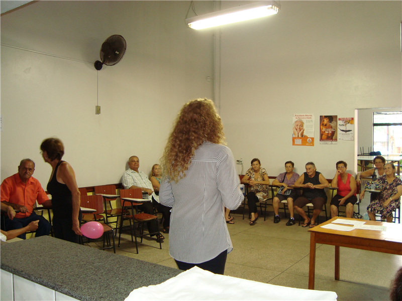 Pereira participou de reunião de grupo da 3ª Idade no Cidade Nova