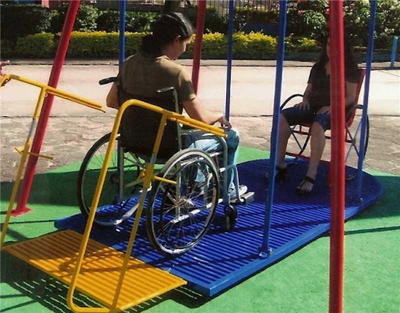 Modelo de balanço criado para cadeirantes e que pode ser implantado no Município