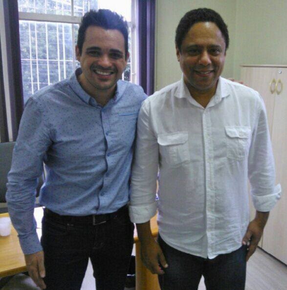 Pinguim foi recebido pelo deputado Orlando Silva
