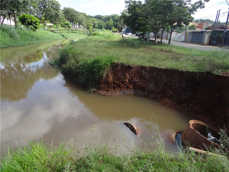 Erosão tem preocupado moradores do Jardim Conceição e das imediações