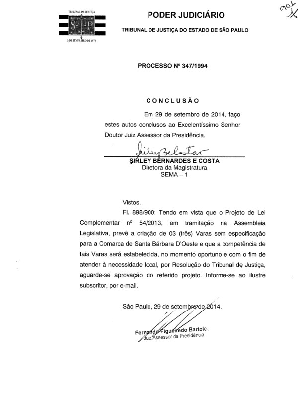 Resposta do TJ anuncia projeto para criação de 3 Varas