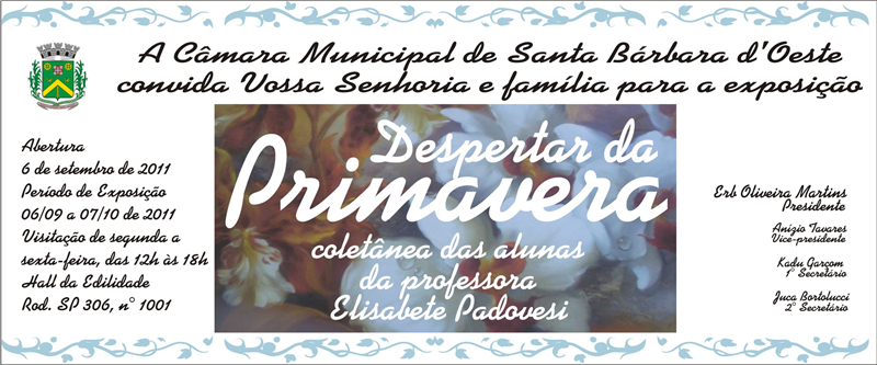 Convite da exposição