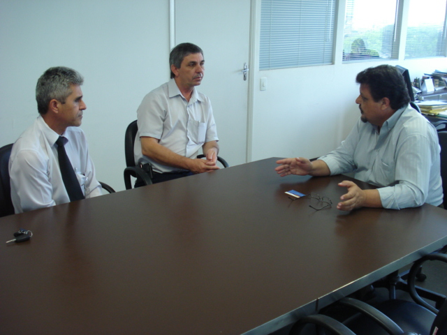 Anízio, Cláudio e Gilmar: empresa pode vir para SB