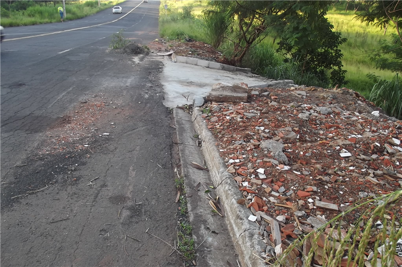 Trecho recuperado ao lado da avenida Alfredo Contatto