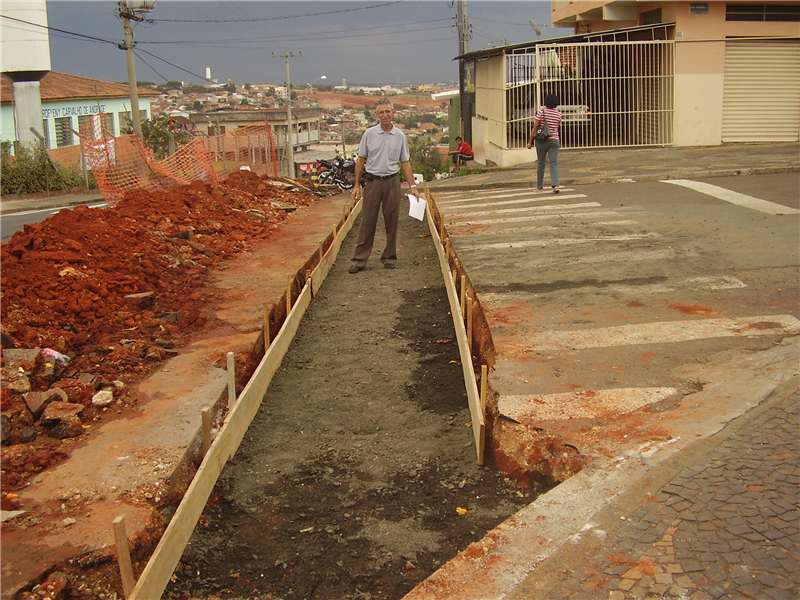 Construção de canaleta