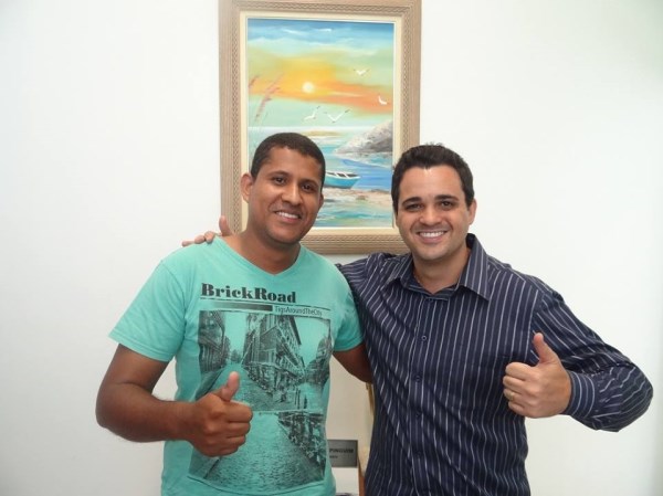 Pinguim e Oberdan Alves, um dos organizadores da festa